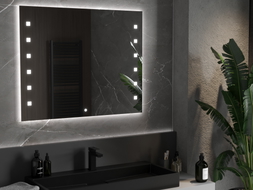 Mexen Ner verlicht spiegel voor de badkamer 100 x 80 cm, LED 6000K, anti-condens - 9809-100-080-611-00