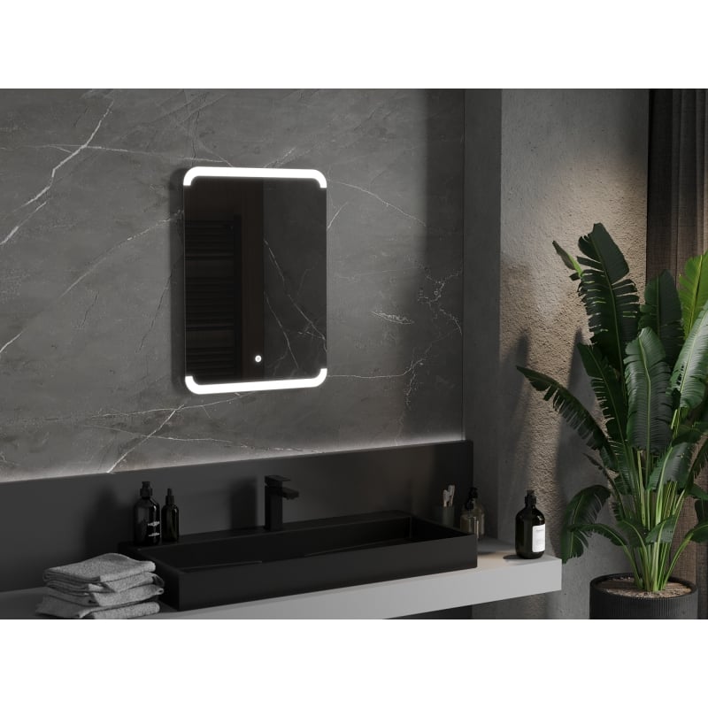 Mexen Nida espejo de baño iluminado 50 x 70 cm, LED 6000K, antivaho - 9806-050-070-611-00