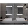 Mexen Nida specchio da bagno retroilluminato 50 x 70 cm, LED 6000K, antiappannamento - 9806-050-070-611-00