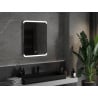 Mexen Nida miroir de salle de bain rétroéclairé 60 x 80 cm, LED 6000K, antibuée - 9806-060-080-611-00