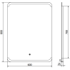 Mexen Nida Badezimmerbeleuchteter Spiegel 60 x 80 cm, LED 6000K, Antinebel - 9806-060-080-611-00