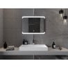 Mexen Nida espejo de baño iluminado 80 x 60 cm, LED 6000K, antivaho - 9806-080-060-611-00