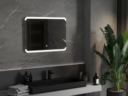Mexen Nida miroir de salle de bain éclairé 80 x 60 cm, LED 6000K, anti-buée - 9806-080-060-611-00