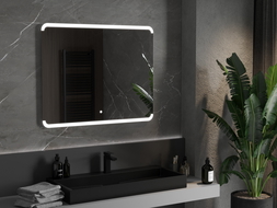 Mexen Nida beleuchteter Badezimmerspiegel 100 x 80 cm, LED 6000K, Antibeschlag - 9806-100-080-611-00