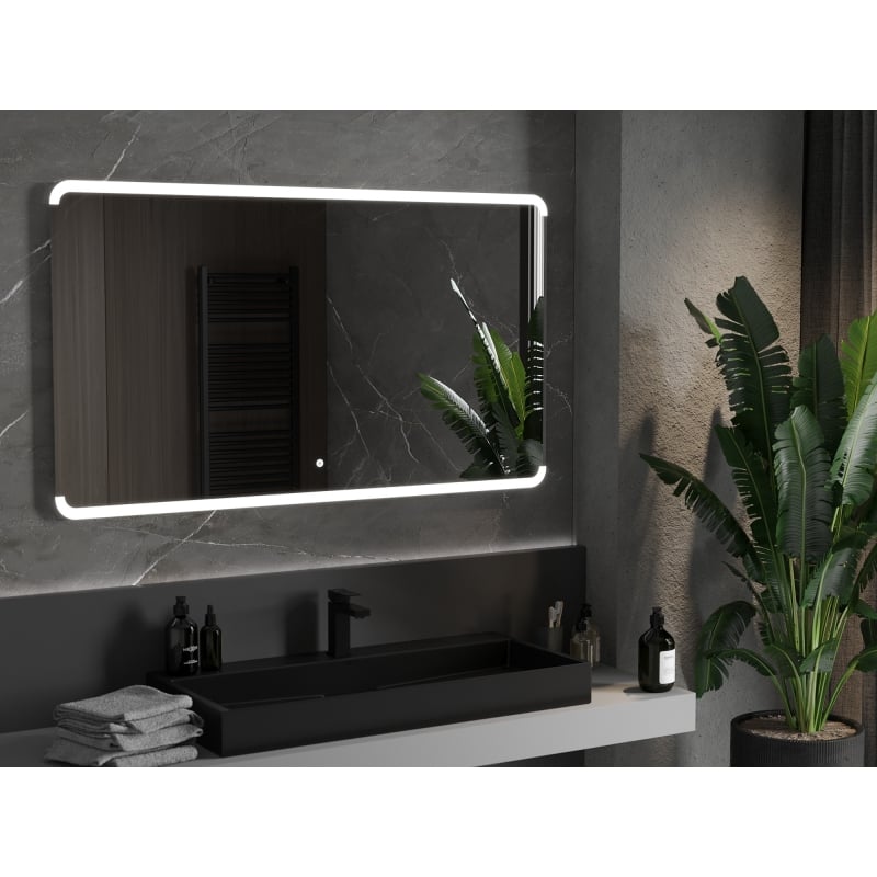 Mexen Nida valgustatud vannitoa peegel 140 x 80 cm, LED 6000K, antifog - 9806-140-080-611-00