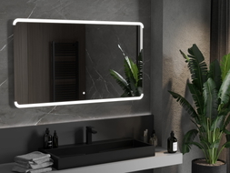 Mexen Nida valgustatud vannitoa peegel 140 x 80 cm, LED 6000K, antifog - 9806-140-080-611-00