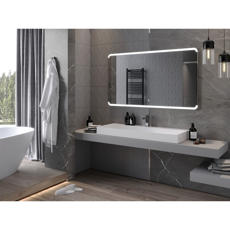 Mexen Nida espejo de baño iluminado 140 x 80 cm, LED 6000K, antivaho - 9806-140-080-611-00