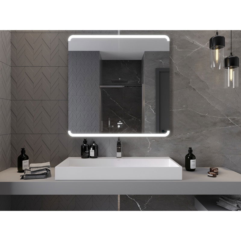 Mexen Nida illuminated bathroom mirror 100 x 100 cm, LED 6000K, anti-fog - 9806-100-100-611-00