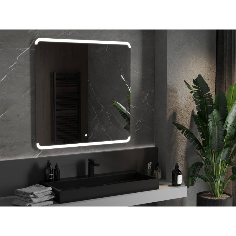 Mexen Nida specchio da bagno retroilluminato 100 x 100 cm, LED 6000K, antiappannamento - 9806-100-100-611-00