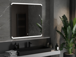 Mexen Nida ogledalo za kupaonicu s pozadinskim osvjetljenjem 100 x 100 cm, LED 6000K, protiv magljenja - 9806-100-100-611-00
