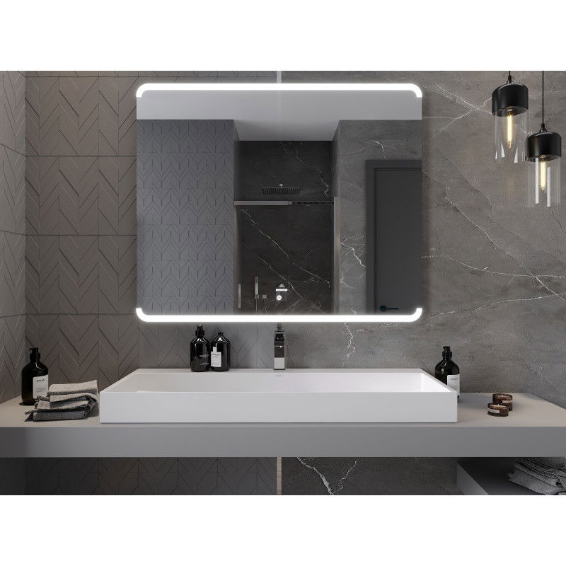 Mexen Nida kopalniško ogledalo s svetlobo 120 x 100 cm, LED 6000K, proti-meglenju - 9806-120-100-611-00