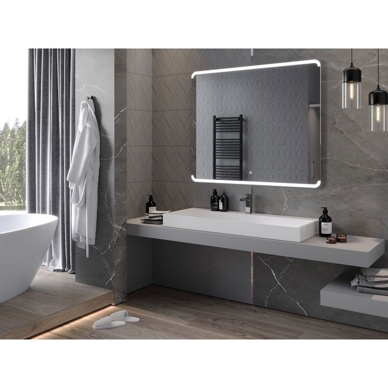 Mexen Nida kopalniško ogledalo s svetlobo 120 x 100 cm, LED 6000K, proti-meglenju - 9806-120-100-611-00