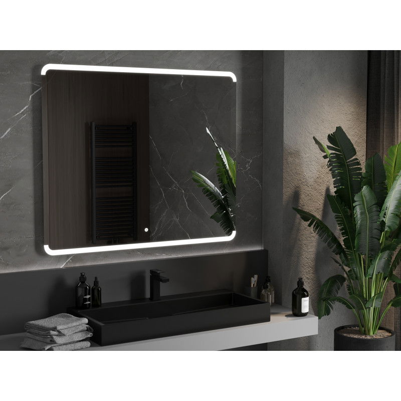 Mexen Nida miroir de salle de bains éclairé 120 x 100 cm, LED 6000K, anti-buée - 9806-120-100-611-00