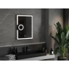 Mexen Onyx verlicht badkamerspiegel met cosmeticaspiegel 60 x 80 cm, LED 6000K, antivries - 9813-060-080-611-00