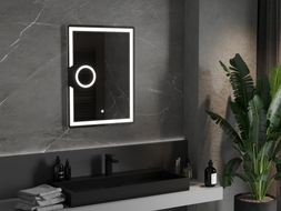 Mexen Onyx valgustatud vannitoa peegel koos kosmeetilise peegliga 60 x 80 cm, LED 6000K, udutõrje - 9813-060-080-611-00