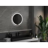 Mexen Rose miroir de salle de bain éclairé, rond 60 cm, LED 6000K, anti-buée - 9810-060-060-611-00