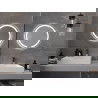 Mexen Rose miroir de salle de bains éclairé, rond 60 cm, LED 6000K, anti-buée - 9810-060-060-611-00
