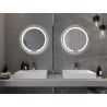 Mexen Rose verlichte ronde badkamerspiegel, 60 cm, LED 6000K, anti-condens - 9810-060-060-611-00