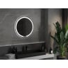 Mexen Rose verlichte badkamer spiegel, rond 70 cm, LED 6000K, anti-condens - 9810-070-070-611-00