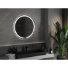 Mexen Rose verlichte badkamer spiegel, rond 80 cm, LED 6000K, anti-condens - 9810-080-080-611-00