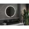Mexen Rose beleuchteter, runder Badezimmerspiegel 90 cm, LED 6000K, Antibeschlag - 9810-090-090-611-00