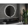 Mexen Rose ronde badkamer spiegel met verlichting, 100 cm, LED 6000K, anti-condens - 9810-100-100-611-00