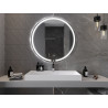 Mexen Rose beleuchteter, runder Badezimmerspiegel 100 cm, LED 6000K, Antibeschlag - 9810-100-100-611-00