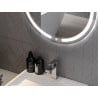 Mexen Rose specchio da bagno illuminato, rotondo 90 cm, LED 6000K, antiappannamento - 9810-090-090-611-00