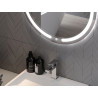 Mexen Rose miroir de salle de bain rétroéclairé, rond 100 cm, LED 6000K, anti-buée - 9810-100-100-611-00