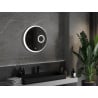 Mexen Ella specchio da bagno retroilluminato con specchio cosmetico, rotondo 60 cm, LED 6000K, antiappannamento
