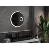 Mexen Ella miroir de salle de bain éclairé avec miroir cosmétique, rond 70 cm, LED 6000K, anti-buée - 9811-070-070-611-00