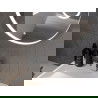 Mexen Ella miroir de salle de bains éclairé avec miroir cosmétique, rond 100 cm, LED 6000K, anti-buée - 9811-100-100-611-00