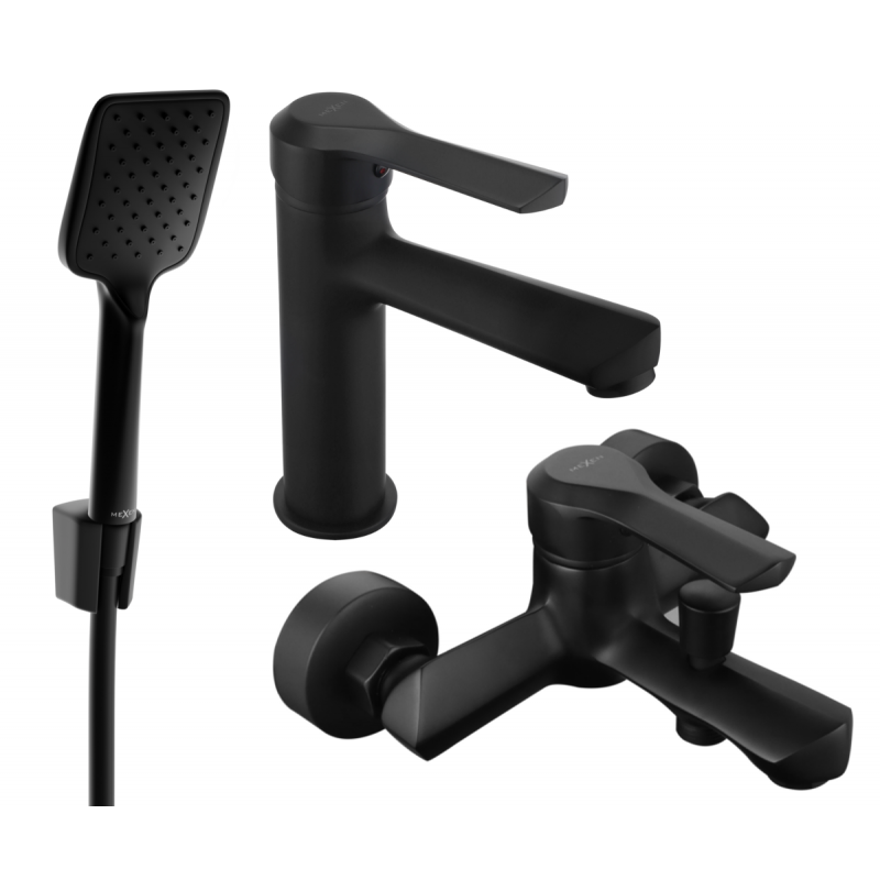 Mexen Sabre R62 badkarsset, svart - 72103R62-70