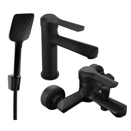 Mexen Sabre R62 Badewannen-Set, Schwarz - 72103R62-70