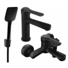 Mexen Sabre R62 Badewannen-Set, Schwarz - 72103R62-70