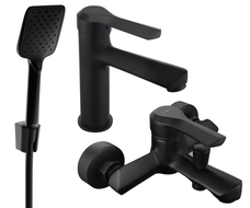 Mexen Sabre R62 Badewannen-Set, Schwarz - 72103R62-70