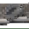 Mexen Erma miroir de salle de bain rétroéclairé 50 x 70 cm, LED 6000K, anti-buée, cadre noir - 9814-050-070-611-70