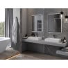 Mexen Erma verlichte badkamerspiegel 60 x 80 cm, LED 6000K, anti-condens, zwarte lijst - 9814-060-080-611-70