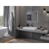 Mexen Erma verlichte badkamerspiegel 80 x 60 cm, LED 6000K, antifog, zwarte frame - 9814-080-060-611-70
