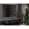 Mexen Erma espejo de baño retroiluminado 100 x 80 cm, LED 6000K, antivaho, marco negro - 9814-100-080-611-70
