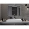 Mexen Erma espejo de baño retroiluminado 100 x 80 cm, LED 6000K, antivaho, marco negro - 9814-100-080-611-70