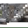 Mexen Orla beleuchteter Badezimmerspiegel 50 x 70 cm, LED 6000K, Antibeschlag, schwarzer Rahmen - 9815-050-070-611-70