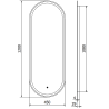 Mexen Bono verlicht badkamer spiegel 45 x 120 cm, LED 6000K, anti-condens - 9816-045-120-611-00