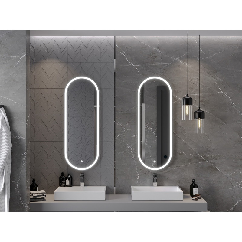 Mexen Bono espejo de baño iluminado 45 x 120 cm, LED 6000K, antivaho - 9816-045-120-611-00