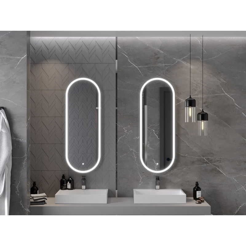 Mexen Bono upplyst badrumsspegel 45 x 120 cm, LED 6000K, antifog - 9816-045-120-611-00