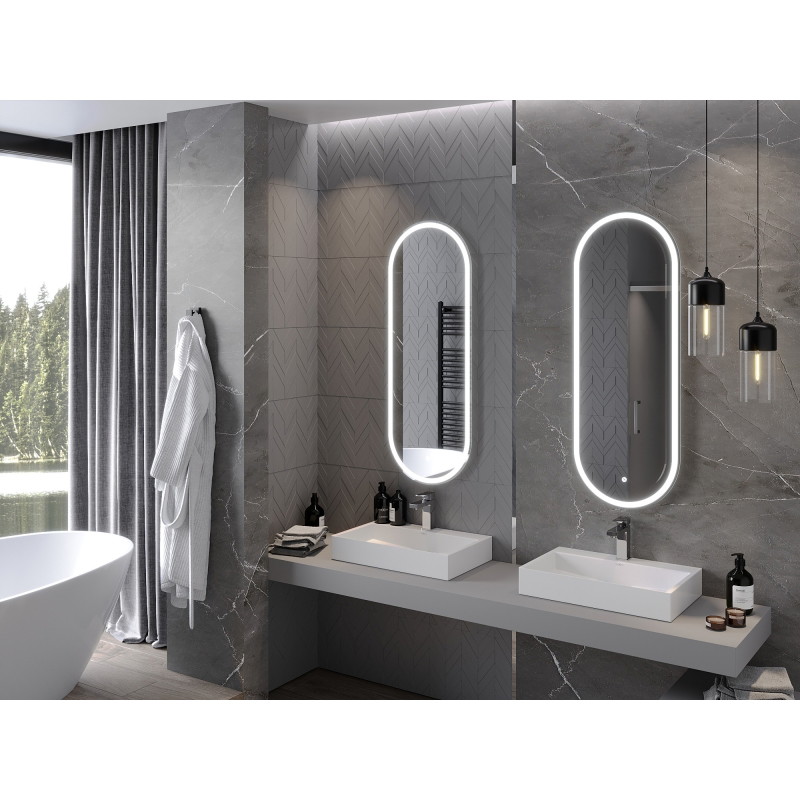 Mexen Bono miroir de salle de bains rétroéclairé 45 x 120 cm, LED 6000K, antibuée - 9816-045-120-611-00