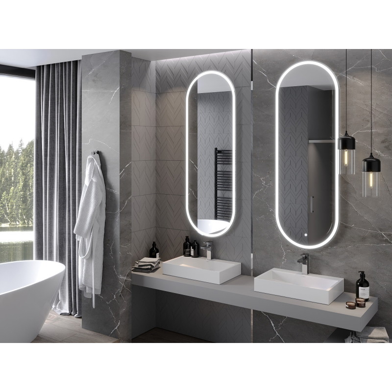 Mexen Bono espejo de baño retroiluminado 55 x 155 cm, LED 6000K, antivaho - 9816-055-155-611-00