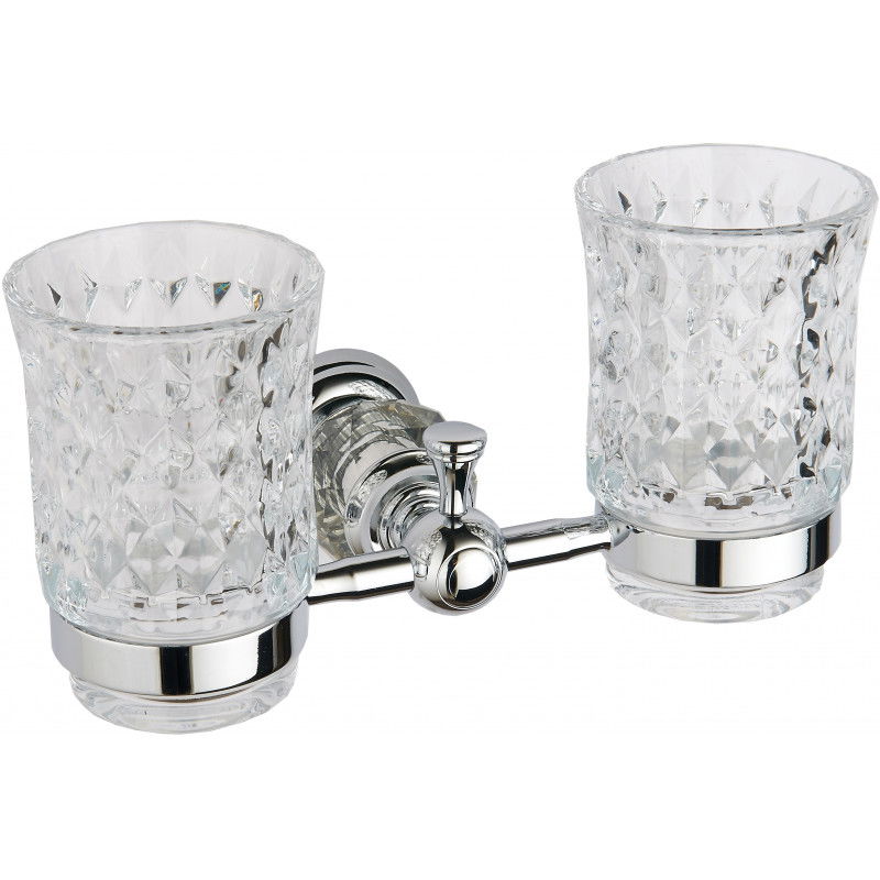 Mexen Estela dubbel tandborstmugg, krom - 7011552-00