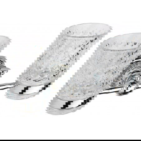 Mexen Estela double toothbrush holder, chrome - 7011552-00