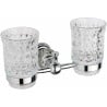 Mexen Estela dubbel tandenborstelbeker, chroom - 7011552-00